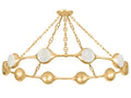 Corbett Lighting 10-Light Riviere Chandelier with Vintage Gold Leaf Finish
