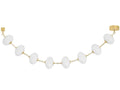 Corbett Lighting Nephele 8-Light LED Linear Chandelier in Vintage Polished Brass
