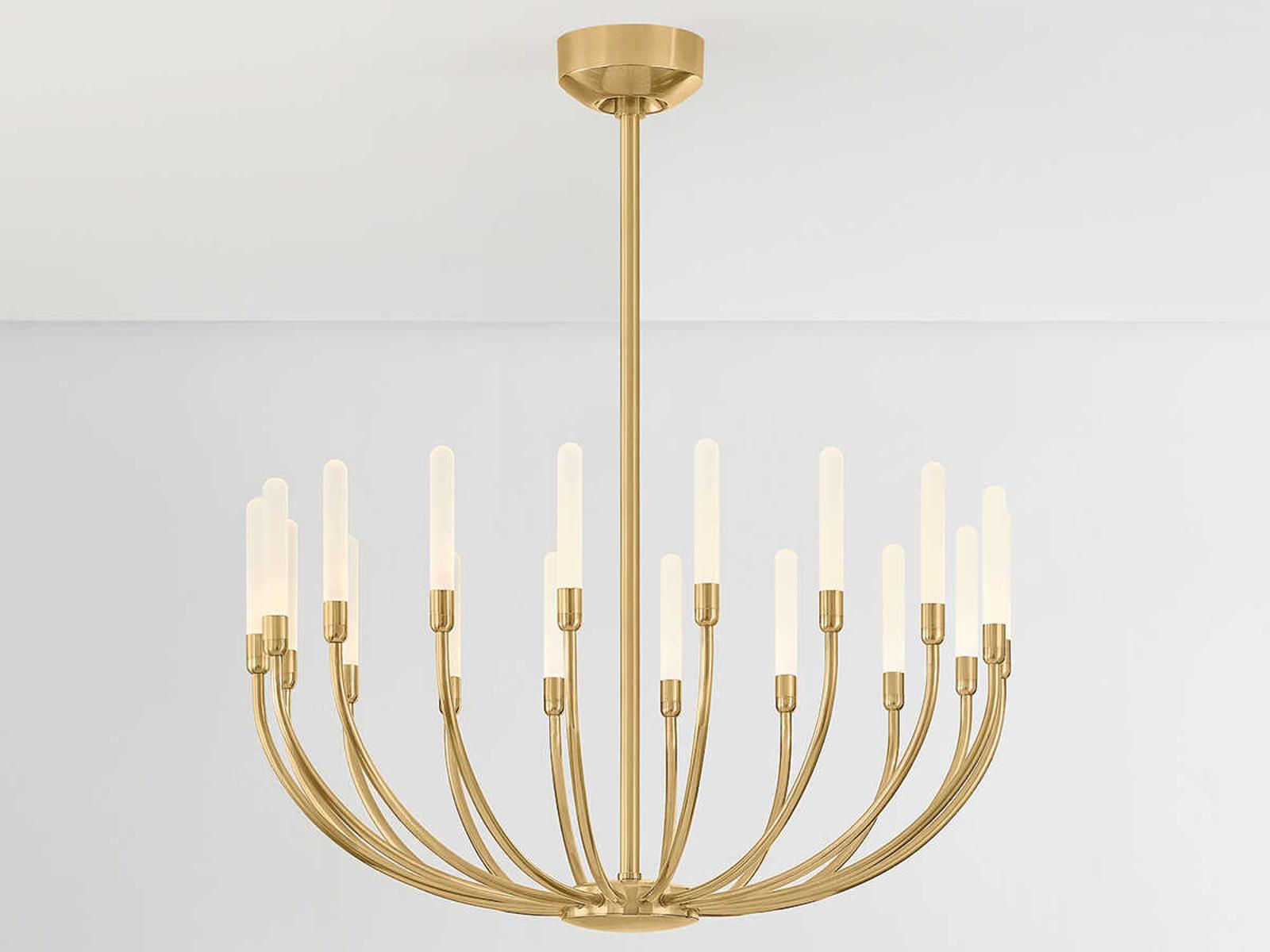 Corbett Lighting 18-Light Amalthea Chandelier in Vintage Brass