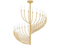 Corbett Lighting Amalthea 32-Light LED Chandelier in Vintage Brass