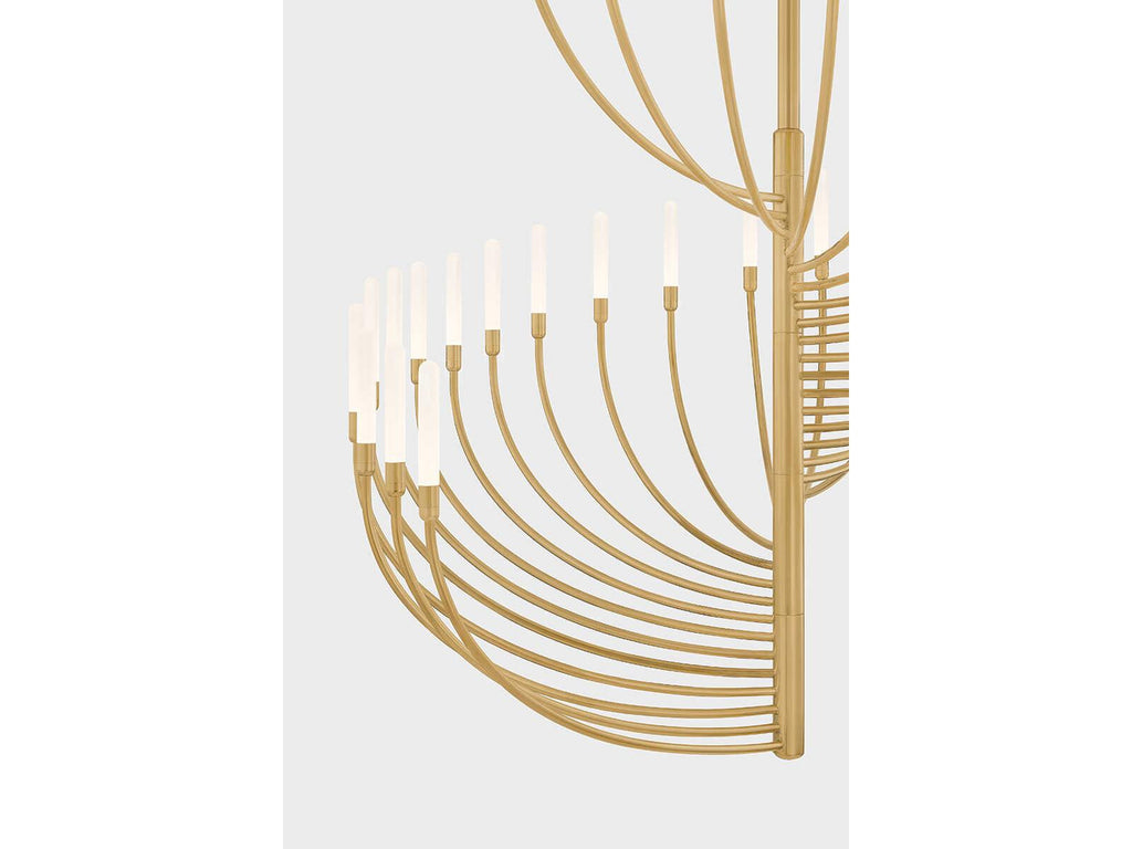 Corbett Lighting Amalthea 32-Light LED Chandelier in Vintage Brass