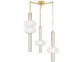 Corbett Lighting Corbin 3-Light LED Chandelier in Vintage Brass