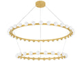 Corbett Lighting 57-Light Linus LED Chandelier in Vintage Brass