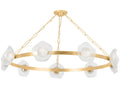 Corbett Lighting Almandine 9-Light LED Ring Chandelier in Vintage Gold Leaf