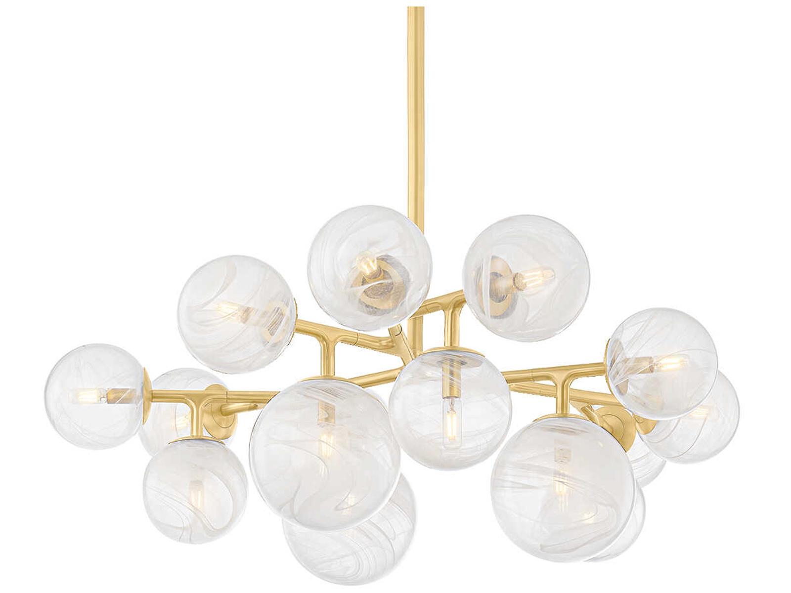 Corbett Lighting 15-Light Glasgow Chandelier Vintage Polished Brass