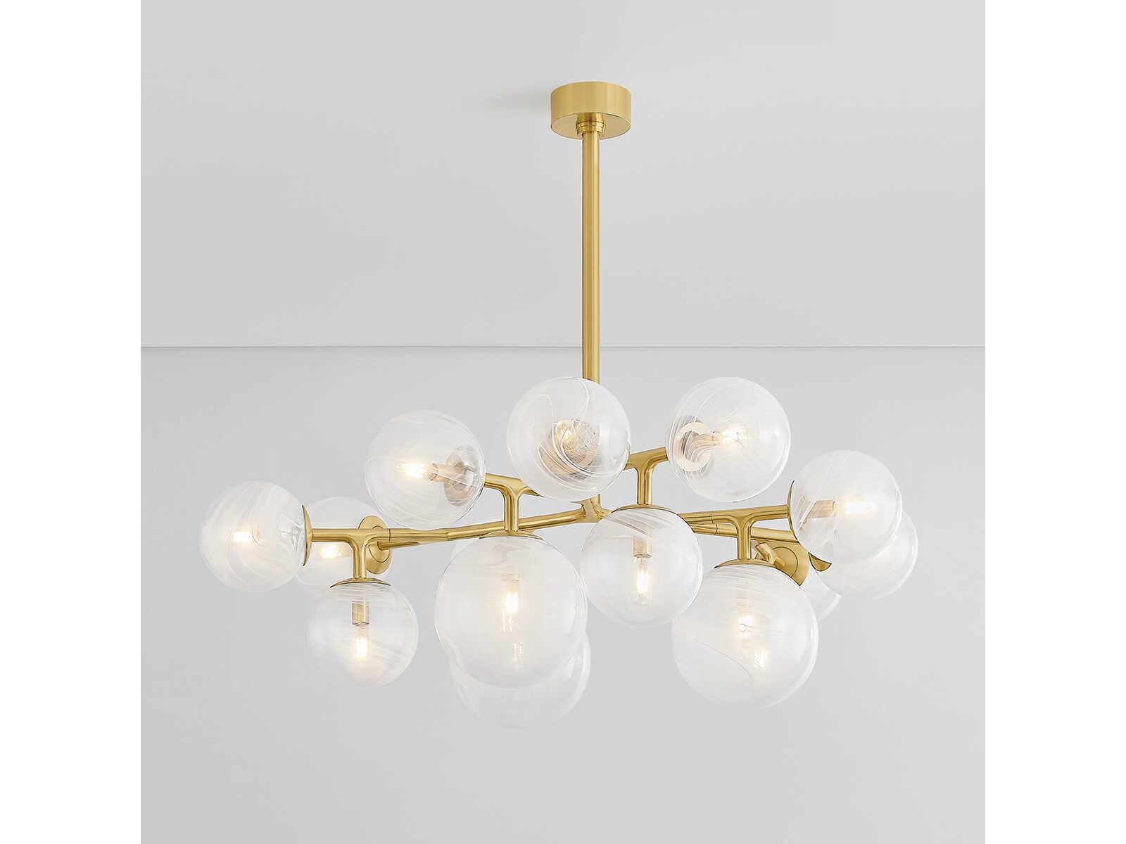 Corbett Lighting 15-Light Glasgow Chandelier Vintage Polished Brass