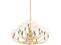 Corbett Lighting 25-Light Brahma Chandelier in Vintage Polished Brass and Bronze