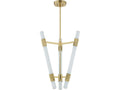 Corbett Lighting 3-Light Krakow LED Chandelier in Vintage Brass Finish