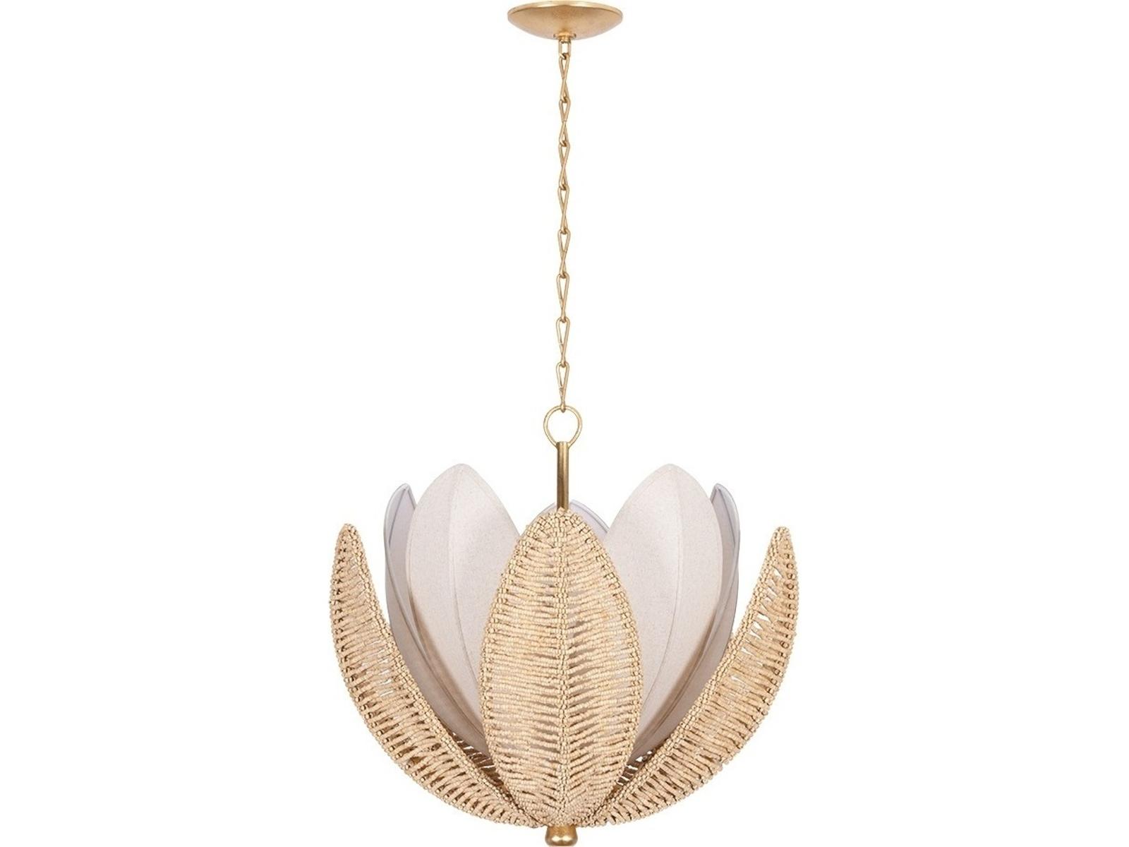Corbett Lighting 5-Light Costa Brava Chandelier in Vintage Gold Leaf