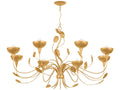 Corbett Lighting Innsbruck 8-Light Vintage Gold Leaf Bowl Chandelier