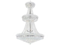 CWI Lighting Empire 34-Light Chandelier in Chrome with K9 Crystals