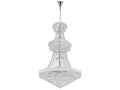 CWI Lighting 38-Light Empire Chandelier in Chrome with K9 Crystals