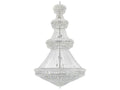 CWI Lighting 42-Light Empire Chandelier in Chrome with Crystal Draping