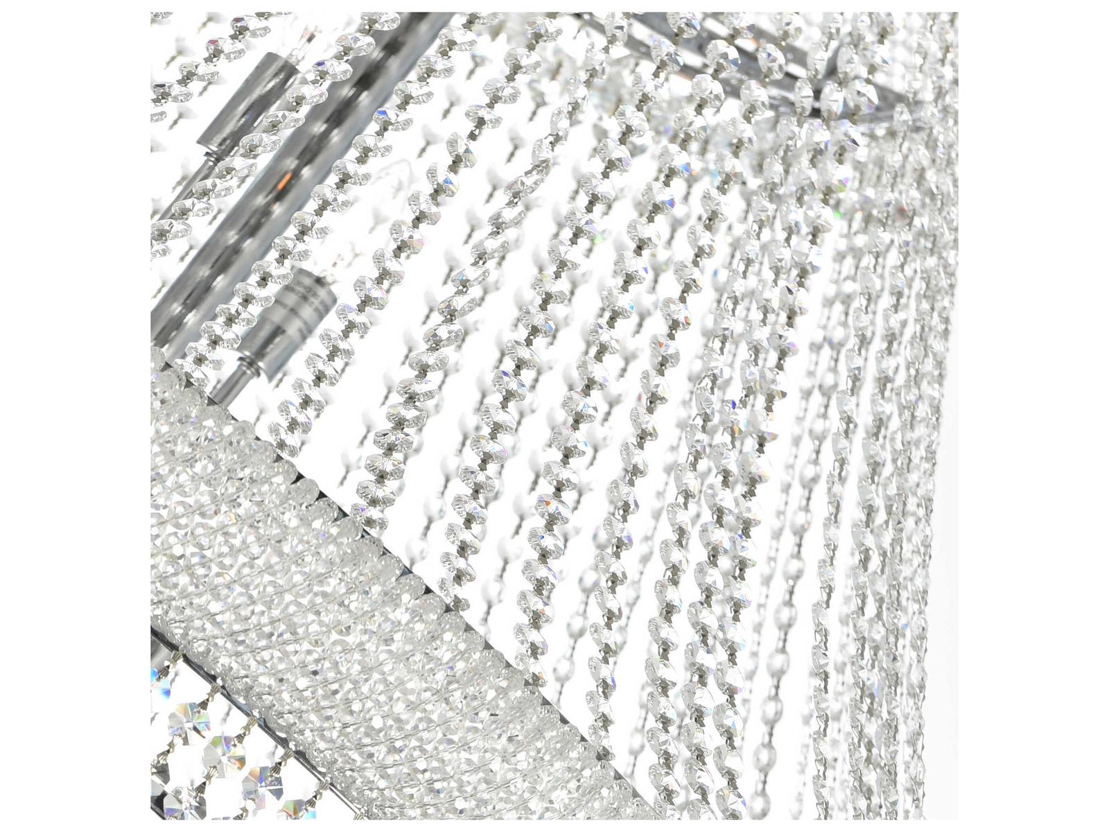CWI Lighting 42-Light Empire Chandelier in Chrome with Crystal Draping