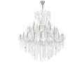 CWI Lighting 49-Light Maria Theresa Chandelier with Clear Crystal and Chrome Finish