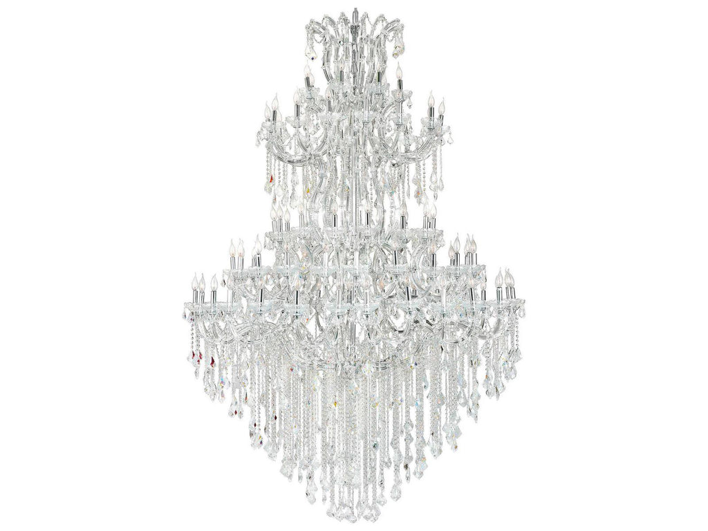 CWI Lighting 84-Light Maria Theresa Chandelier in Chrome with Clear Crystal