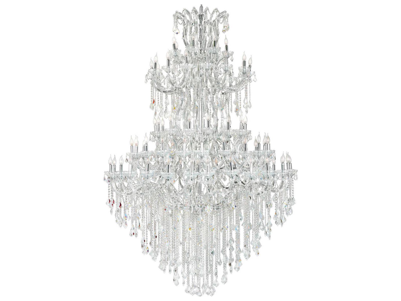 CWI Lighting 84-Light Maria Theresa Chandelier in Chrome with Clear Crystal
