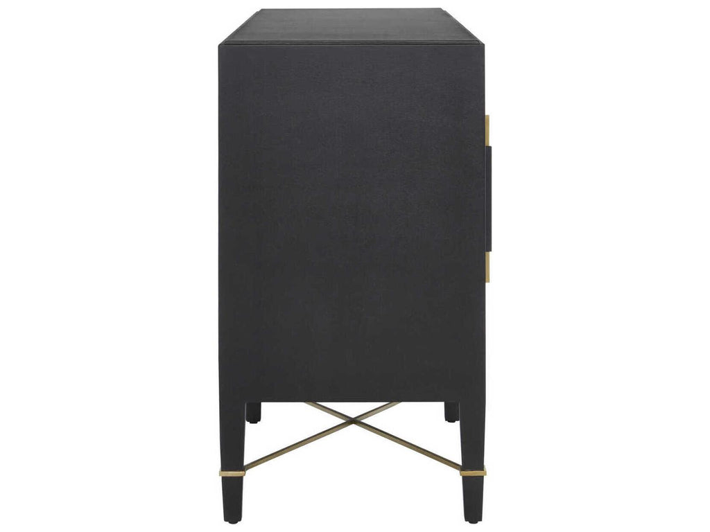 Vistas 67 Black Lacquered Linen Champagne Metal Sideboard,"<div class="flex flex-col max-w-1/4">
<span class="w-full text-base font-semibold mb-2">Features</span><ul class="list-disc pl-5"><li class="text-sm my-1"><div class="w-full html-content-container