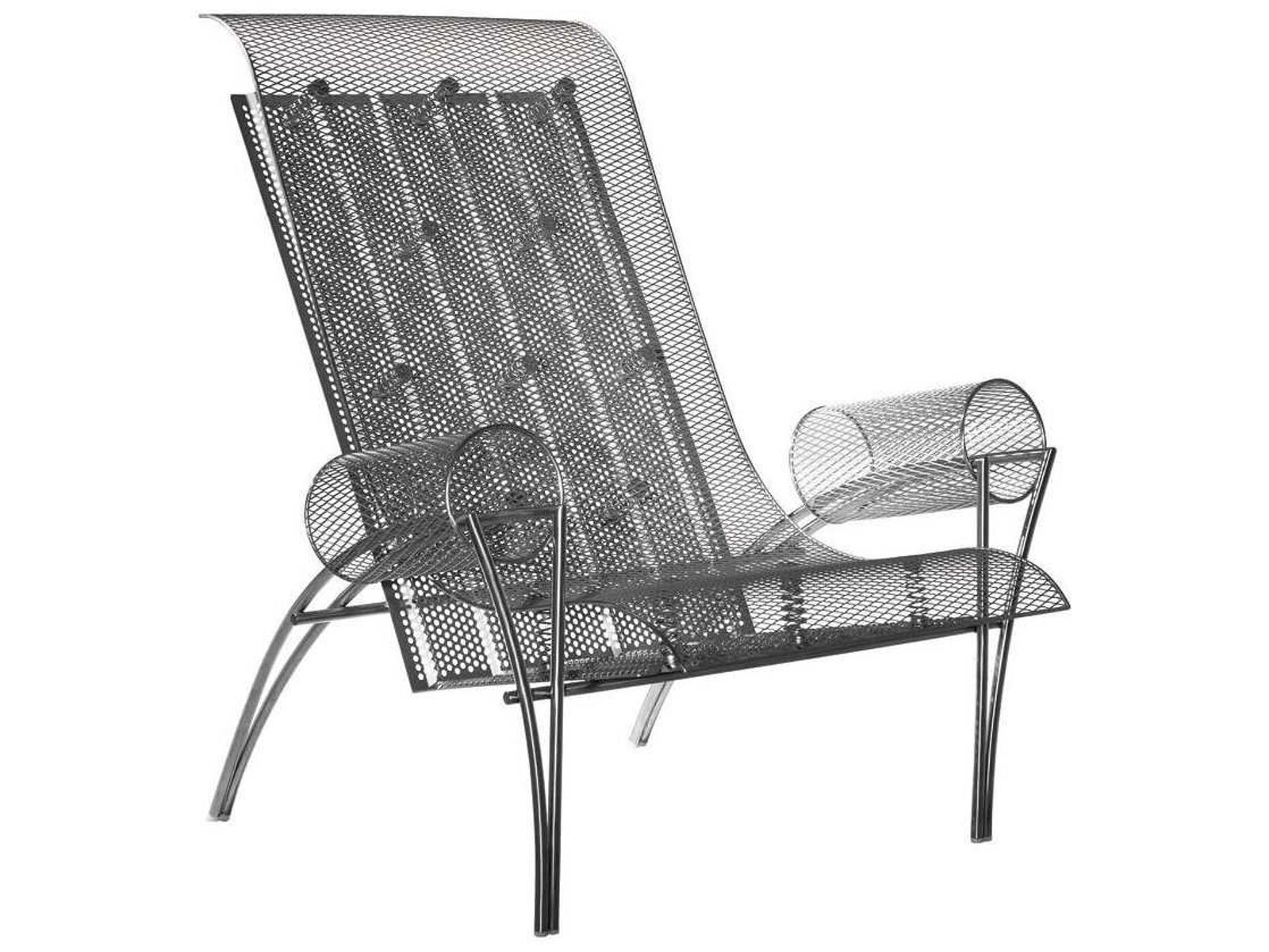 Suki Accent Chair by Toyo Ito in Black Satin Stainless Steel