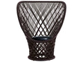 Pavo by Patricia Urquiola Accent Chair with Black Leather Cushion