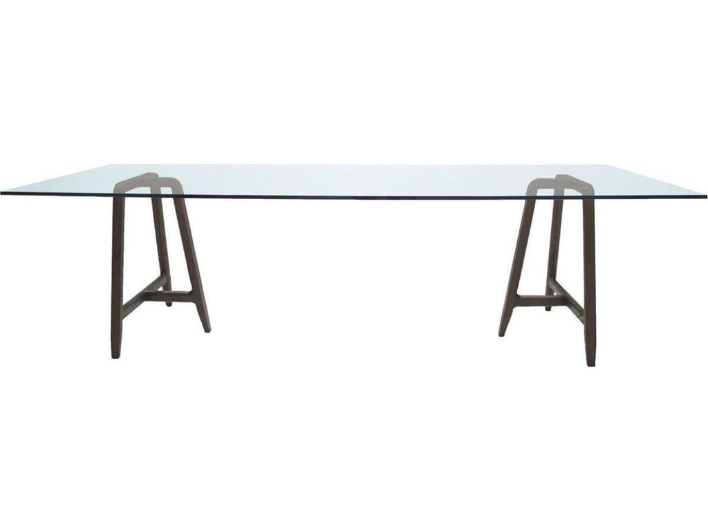 Easel By Ludovica + Roberto Palomba Rectangular Glass Dining Table