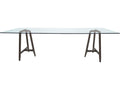 Easel By Ludovica + Roberto Palomba Rectangular Glass Dining Table