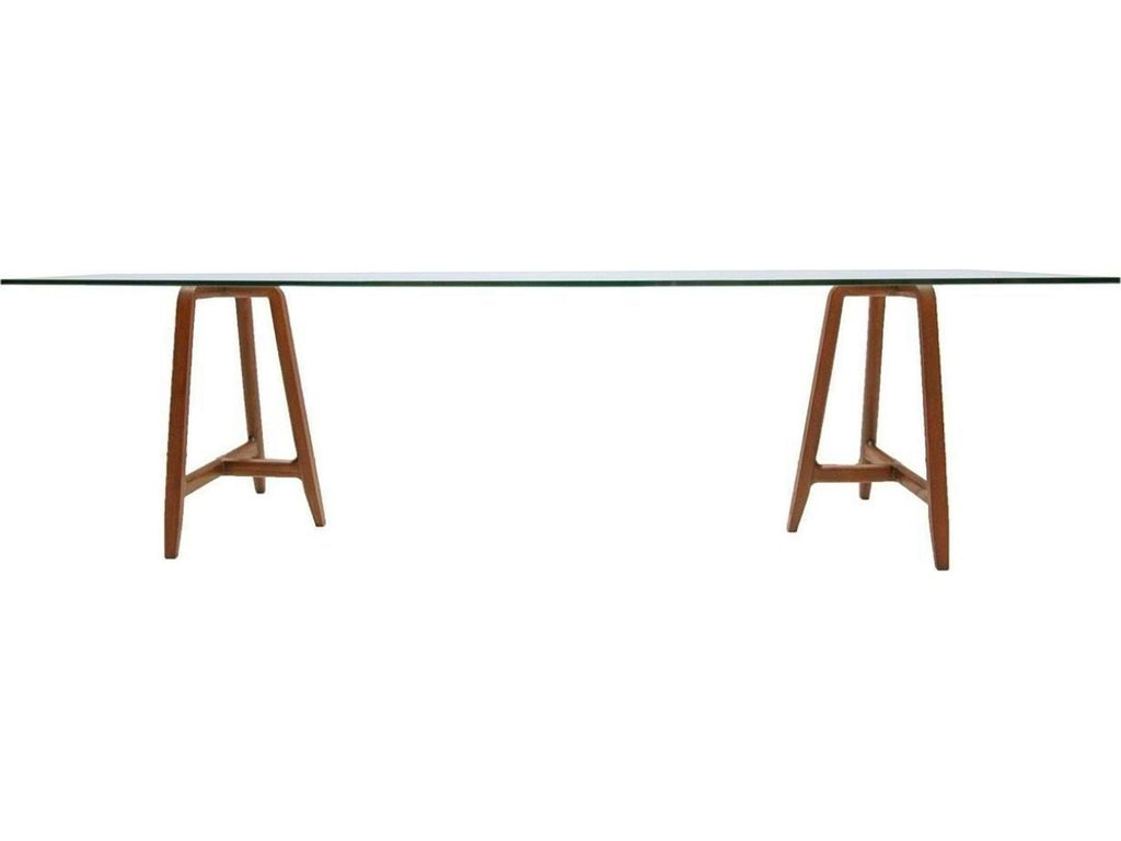 Easel By Ludovica + Roberto Palomba Rectangular Glass Dining Table