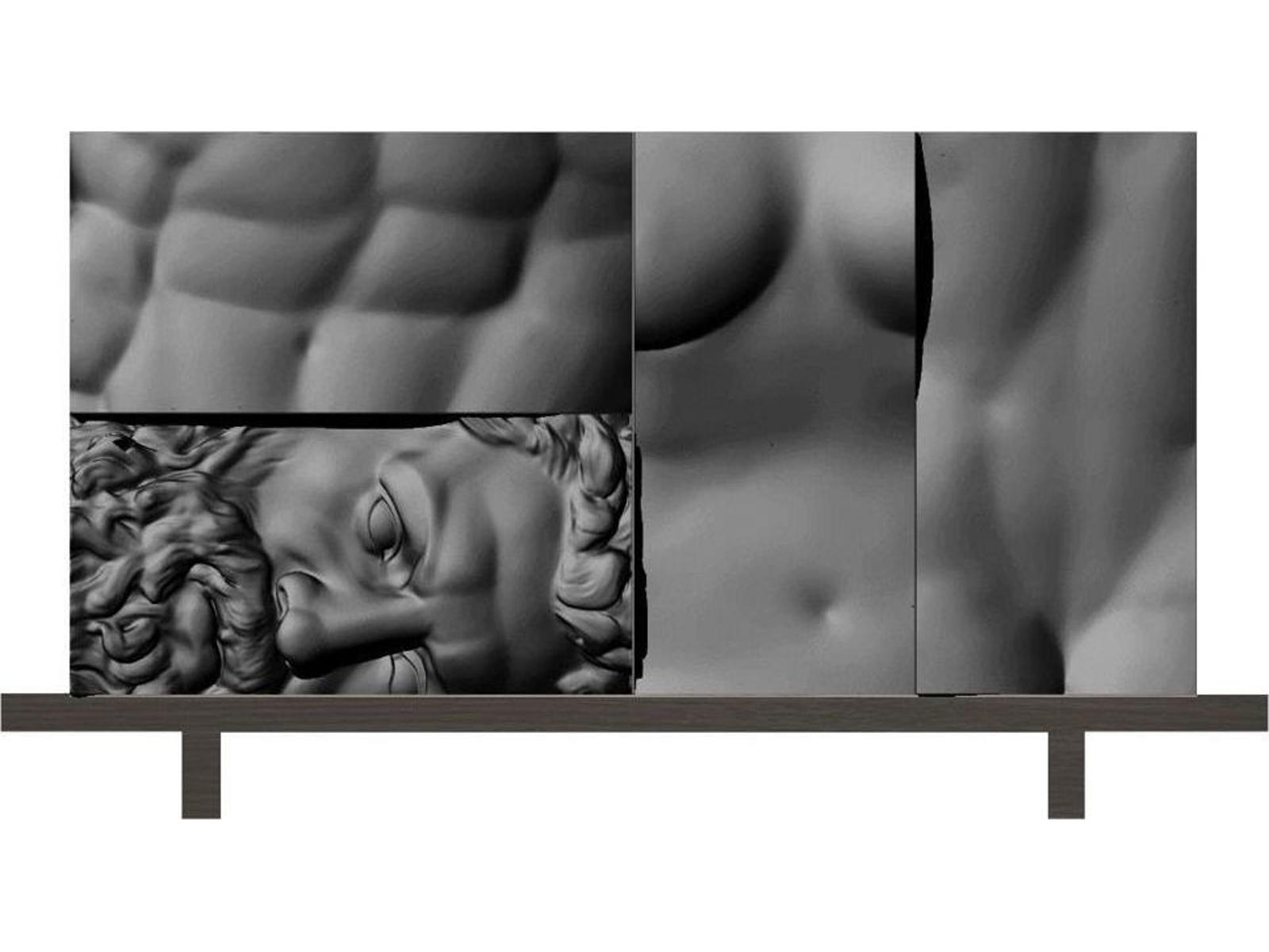 Ercole E Afrodite Modular Sideboard with Sculptural Elements