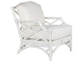 Chippendale Upholstered Lounge Chair with Custom Finish and Fabric