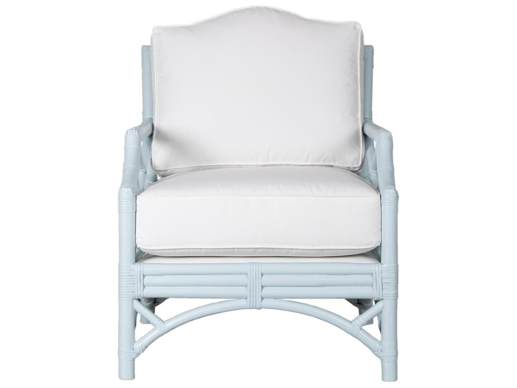 Chippendale Upholstered Lounge Chair with Custom Finish and Fabric