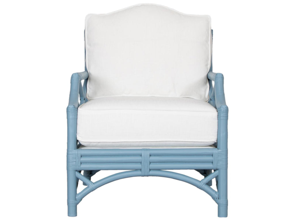 Chippendale Upholstered Lounge Chair with Custom Finish and Fabric