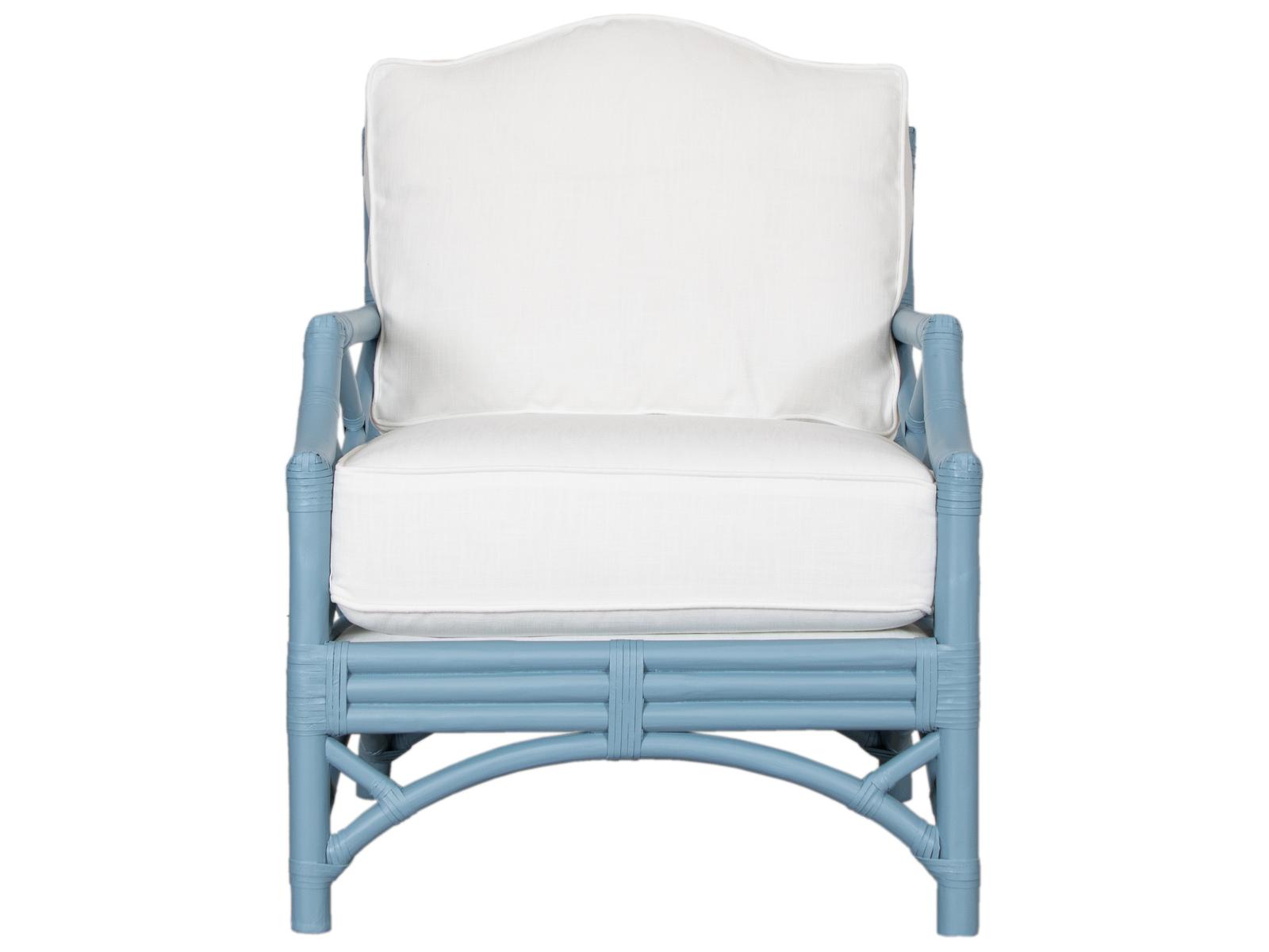 Chippendale Upholstered Lounge Chair with Custom Finish and Fabric
