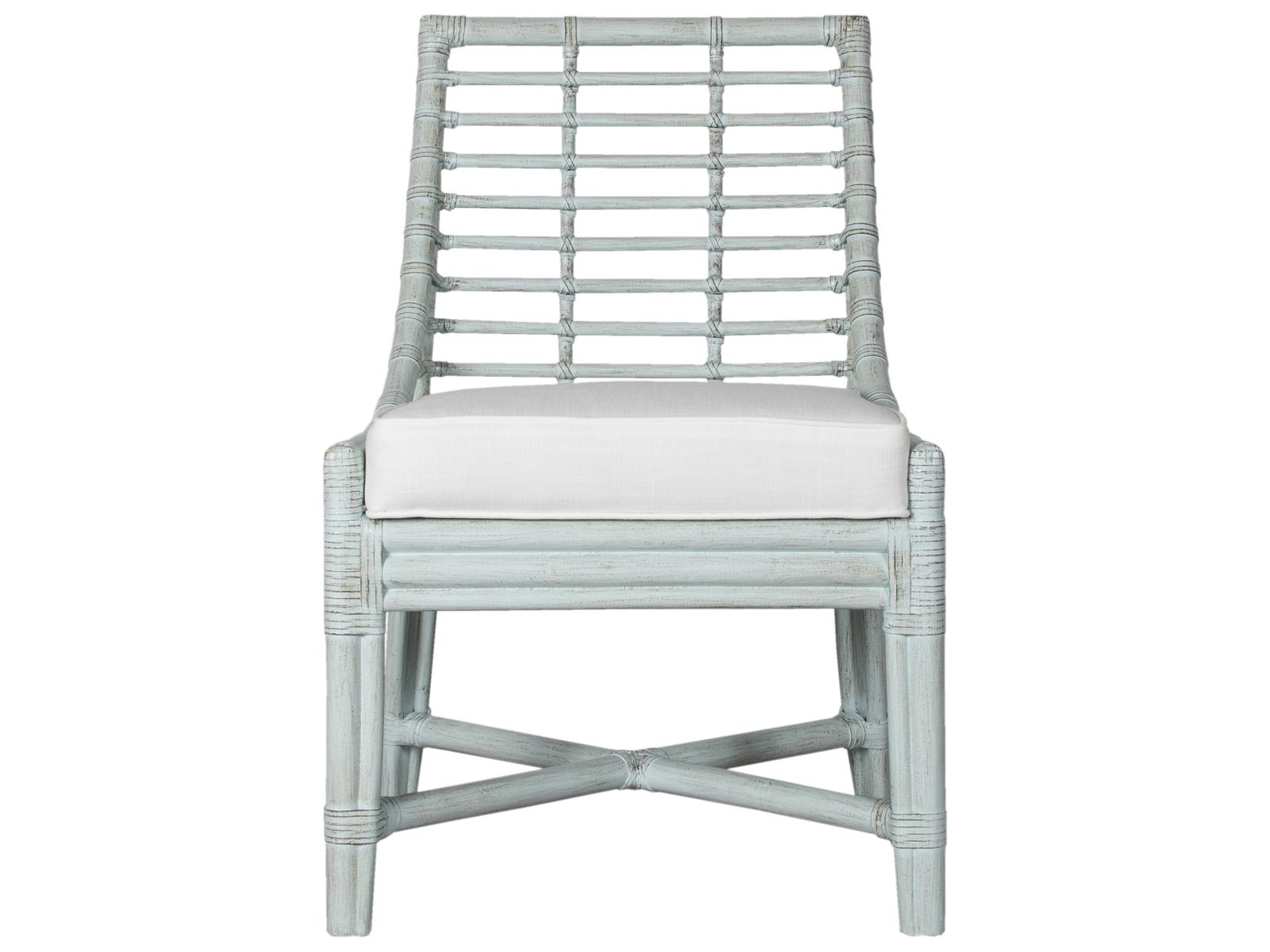Luna Rattan Upholstered Dining Side Chair