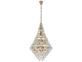Elegant Lighting Adaline 38-Light Tiered Chandelier in Satin Gold with Clear Crystal