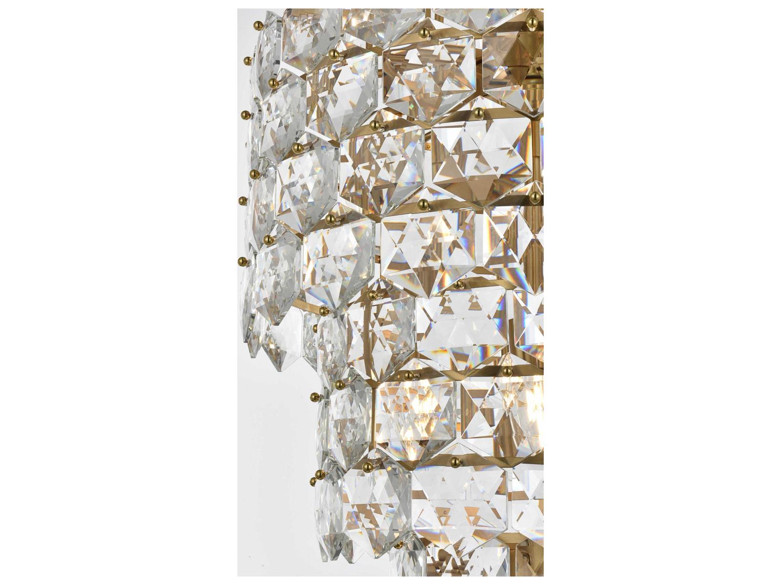 Elegant Lighting 26-Light Adaline Tiered Chandelier in Satin Gold