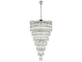 Elegant Lighting Josephine 41-Light Chrome Tiered Chandelier with Clear Royal Cut Crystal