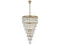 Elegant Lighting Josephine 41-Light Tiered Chandelier in Satin Gold with Clear Royal Cut Crystal