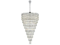 Elegant Lighting Josephine 61-Light Chrome Tiered Chandelier with Royal Cut Crystal