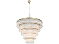 Elegant Lighting Harlow 40-Light Tiered Chandelier in Satin Gold