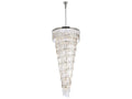Elegant Lighting Sydney 35-Light Tiered Crystal Chandelier in Polished Nickel