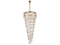 Elegant Lighting Sydney 35-Light Satin Gold Tiered Chandelier with Royal Cut Crystal