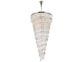 Elegant Lighting Sydney 42-Light Polished Nickel Tiered Crystal Chandelier