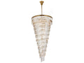Elegant Lighting Sydney 42-Light Satin Gold Tiered Crystal Chandelier