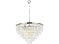 Elegant Lighting Sydney 33-Light Polished Nickel Clear Crystal Tiered Chandelier