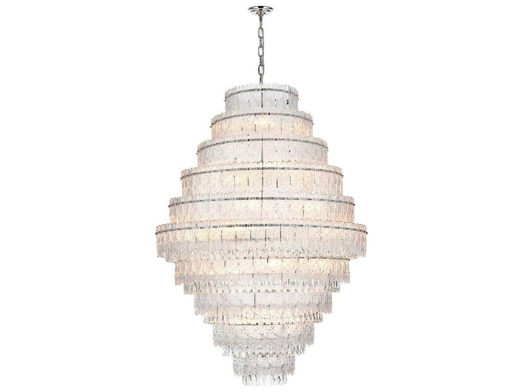 Elegant Lighting Emilia 33-Light Chrome Tiered Chandelier with Clear Royal Cut Crystals