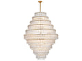 Elegant Lighting Emilia 33-Light Tiered Chandelier in Satin Gold