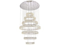 Elegant Lighting Monroe 7-Light Chrome Crystal LED Drum Tiered Chandelier