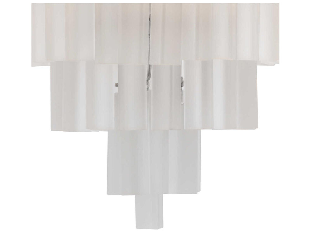 Eichholtz Nova 9-Light Chandelier in Nickel with Frosted Glass Droplets