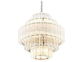 Eichholtz 9-Light Vittoria S Chandelier in Nickel with Clear Glass
