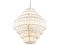Eichholtz 18-Light Vittoria L Chandelier in Nickel Finish with Clear Glass